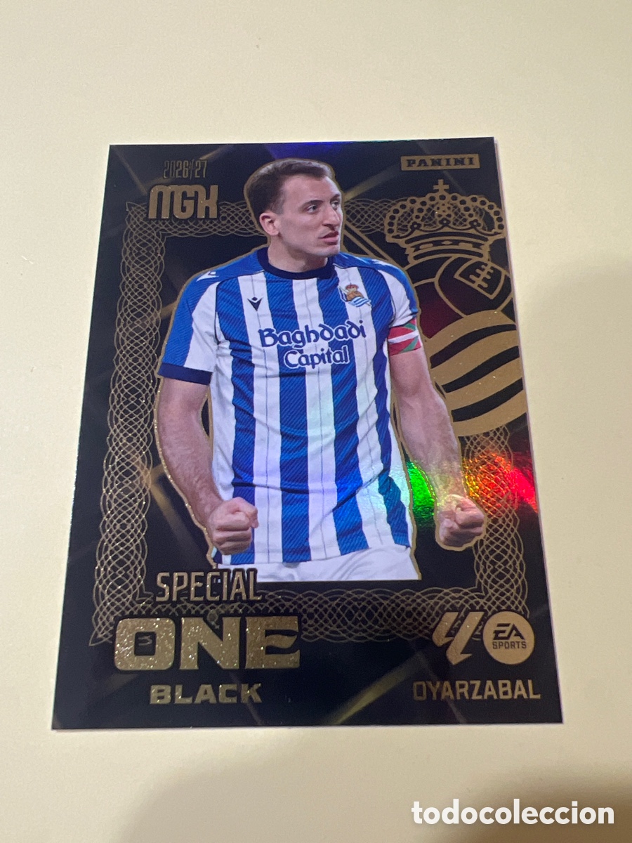 Cromos de Futebol: C5492. OYARZABAL REAL SOCIEDAD SPECIAL ONE BLACK MEGACRACKS LIGA 2026 2027 26 27