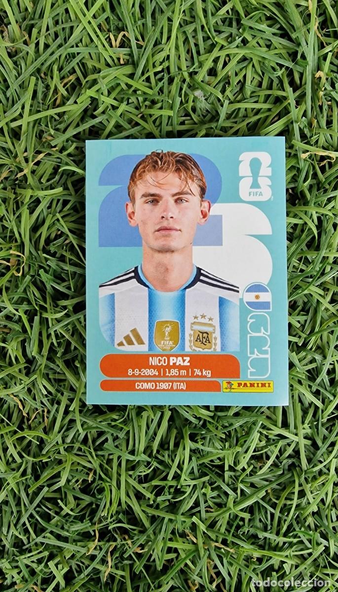Cromos de Futebol: Nico Paz 14 Argentina Mundial 2026 cromo sticker