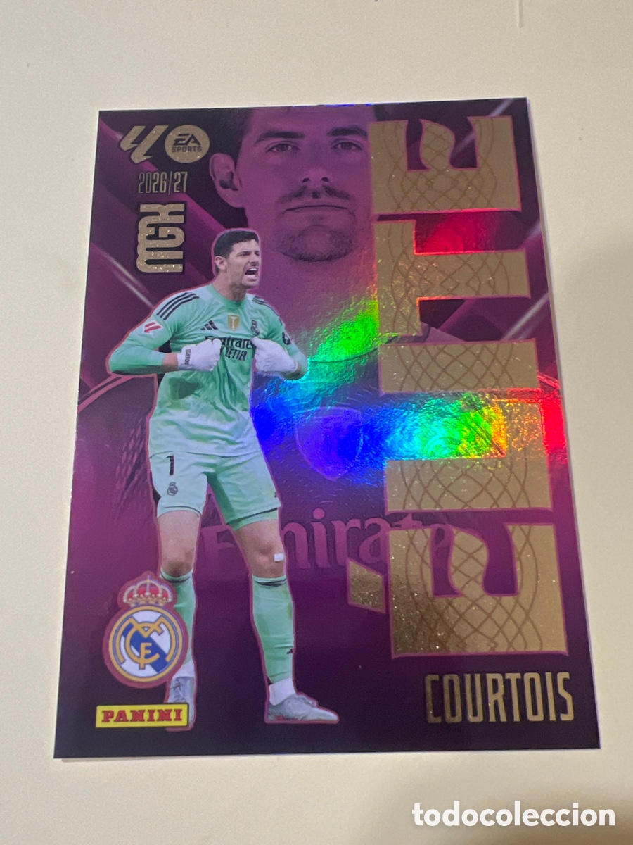 Cromos de Futebol: C5493. 4 COURTOIS REAL MADRID ELITE MEGACRACKS LIGA 2026 2027 26 27