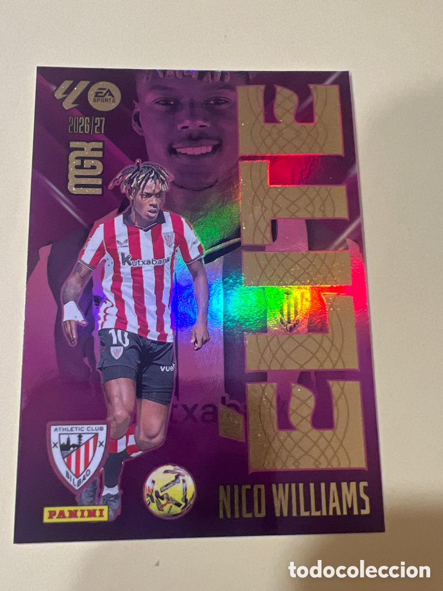 Cromos de Futebol: C5496. NICO WILLIAMS ATHLETIC BILBAO ELITE MEGACRACKS LIGA 2026 2027 26 27