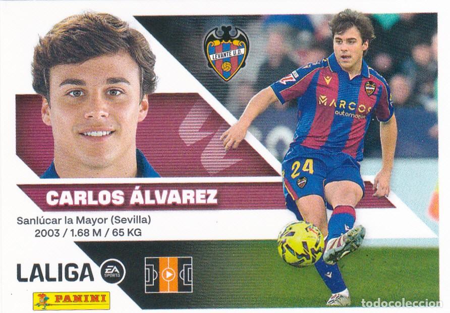 Fu&szlig;ball-Sticker: ESTE 2026-27 * CARLOS &Aacute;LVAREZ * N&ordm; 15 - DEL LEVANTE (NUEVO DE SOBRE) (A-20)