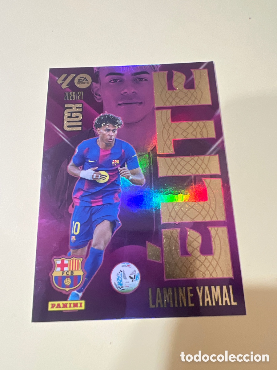 Cartes &agrave; collectionner de Football: C5499. 9 LAMINE YAMAL BARCELONA ELITE MEGACRACKS LIGA 2026 2027 26 27