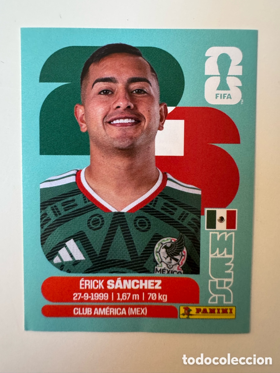 Cartes &agrave; collectionner de Football: FIFA WORLD CUP 2026 STICKER PANINI &ndash; &Eacute;rick S&aacute;nchez &ndash; M&eacute;xico MEX14