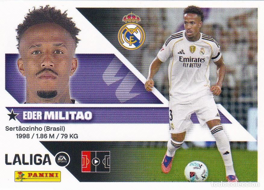 Cartes &agrave; collectionner de Football: ESTE 2026-27 * MILITAO * N&ordm; 6 - DEL REAL MADRID (NUEVO DE SOBRE) (A-20)