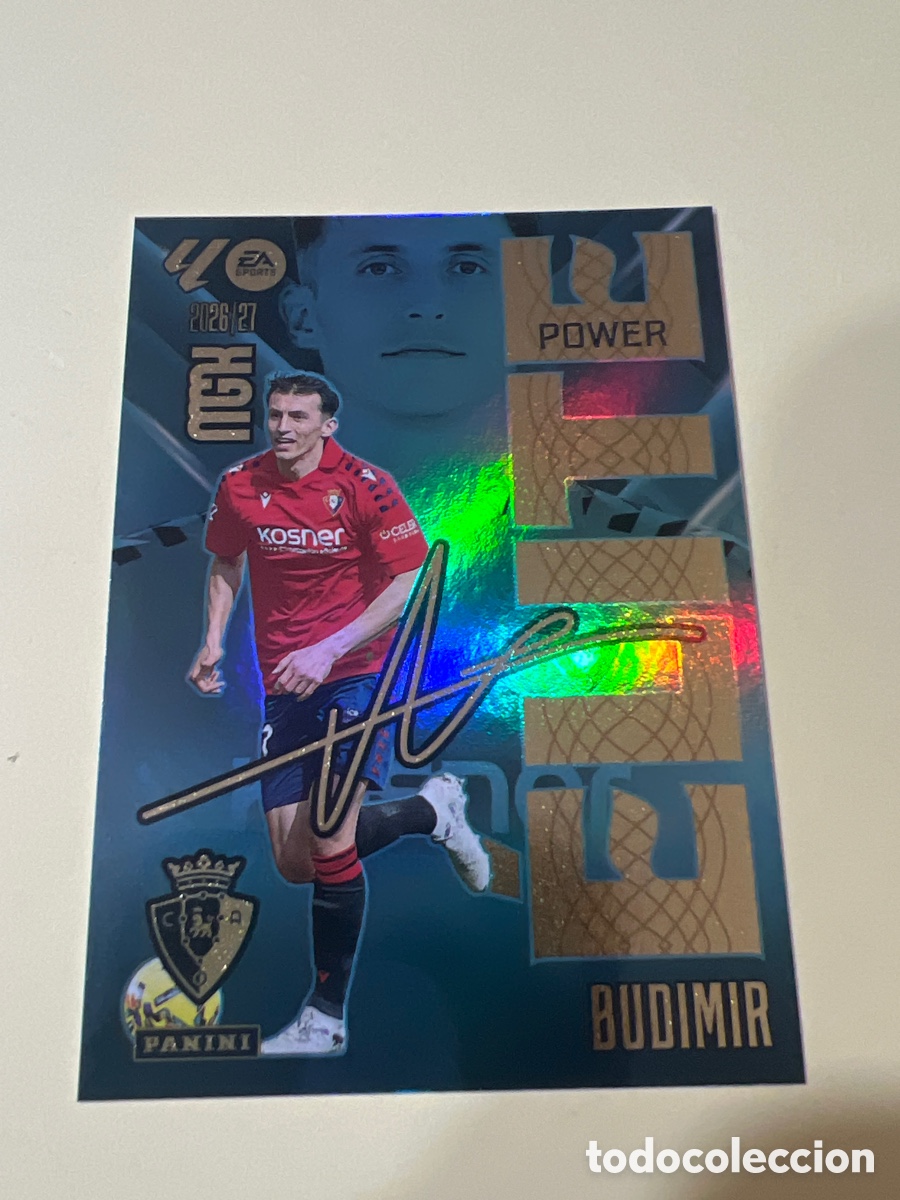 Cromos de f&uacute;tbol: C5499. P 3P BUDIMIR OSASUNA ELITE POWER MEGACRACKS LIGA 2026 2027 26 27
