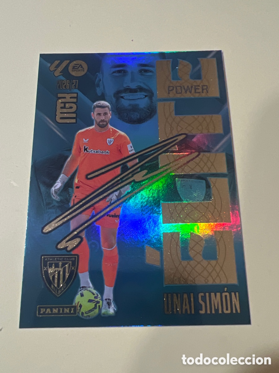 Cromos de f&uacute;tbol: C5500. 17 P 17P UNAI SIMON ATHLETIC BILBAO ELITE POWER MEGACRACKS LIGA 2026 2027 26 27