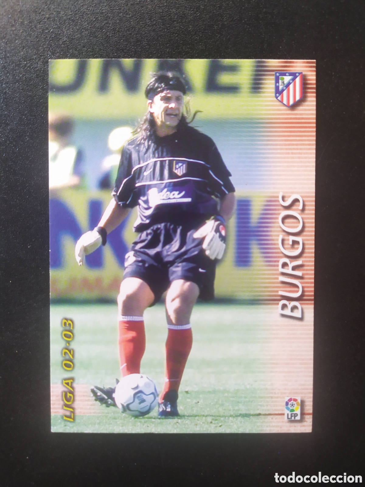 Cromos de f&uacute;tbol: Megafichas 2002 2003 02 03 Burgos n&deg; 38 Atl&eacute;tico Madrid megacracks