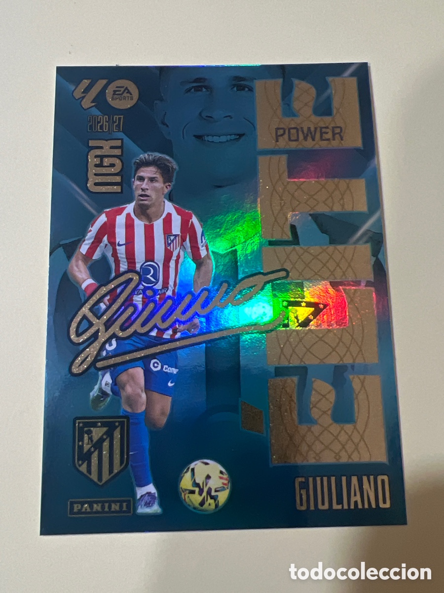 Cromos de f&uacute;tbol: C5503. 7 P 7P GIULIANO SIMEONE ATLETICO DE MADRID ELITE POWER MEGACRACKS LIGA 2026 2027 26 27