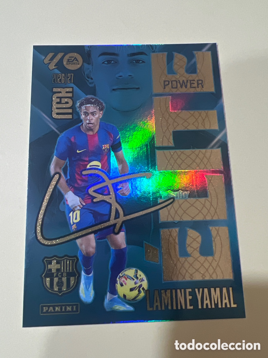 Cromos de f&uacute;tbol: C5505. 9 P 9P LAMINE YAMAL BARCELONA ELITE POWER MEGACRACKS LIGA 2026 2027 26 27