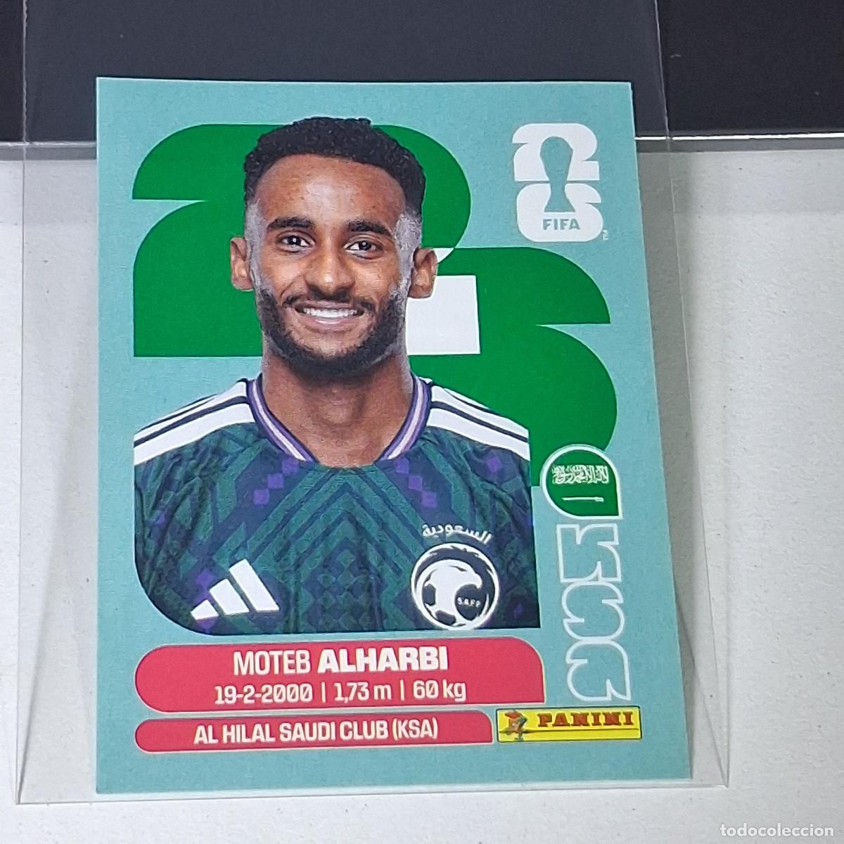 Cromos de f&uacute;tbol: B39 KSA 7 KSA7 MOTEB ALHARBI ARABIA SAUDI MUNDIAL FIFA WORLD CUP 2026 STICKER PANINI