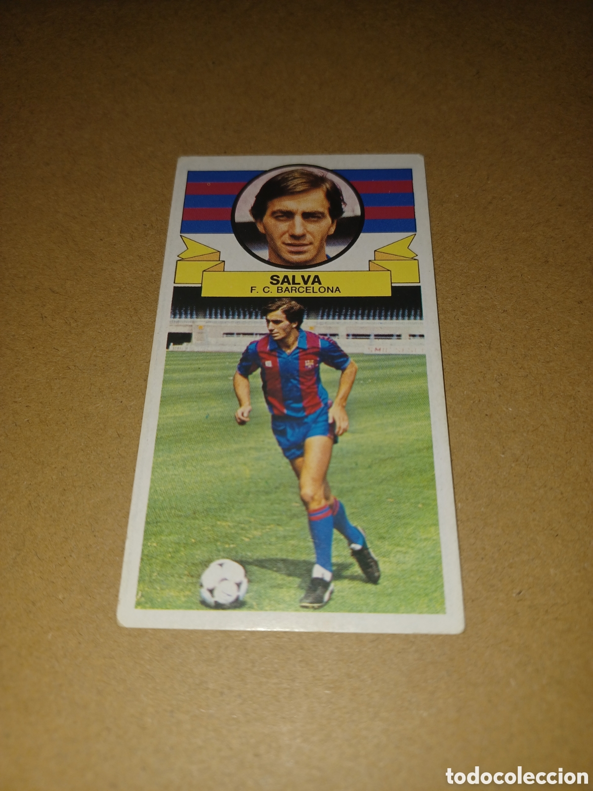 Cromos de f&uacute;tbol: Cromo liga 85/86 Salva Barcelona ediciones este