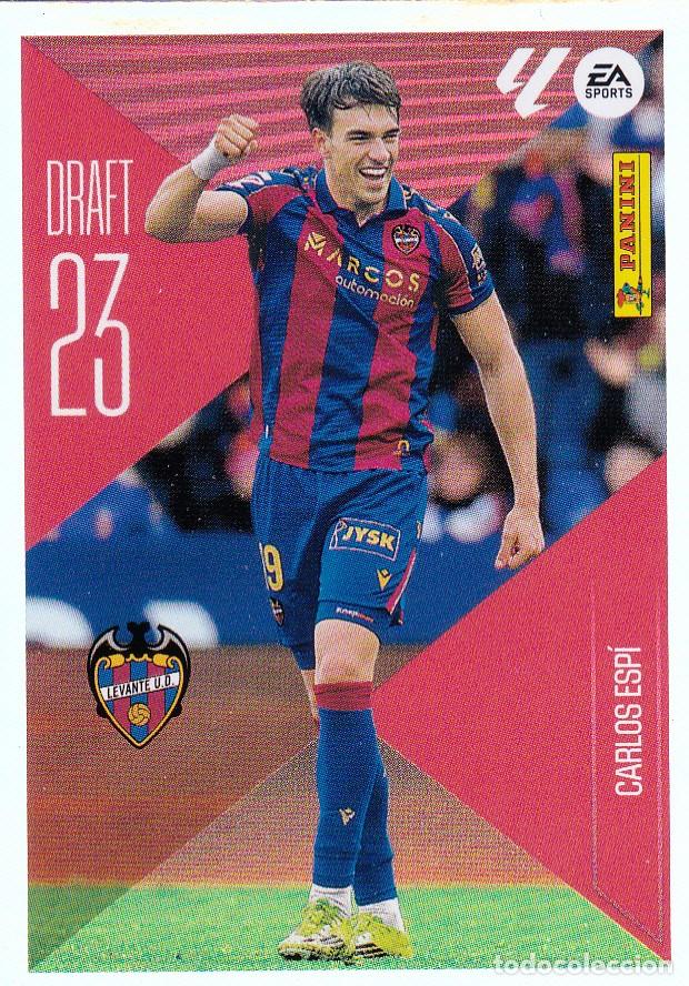 Cromos de f&uacute;tbol: ESTE 2026-27 * CARLOS ESP&Iacute; * DRAFT 23 N&ordm; 4 - DEL LEVANTE (NUEVO DE SOBRE) (A-20)