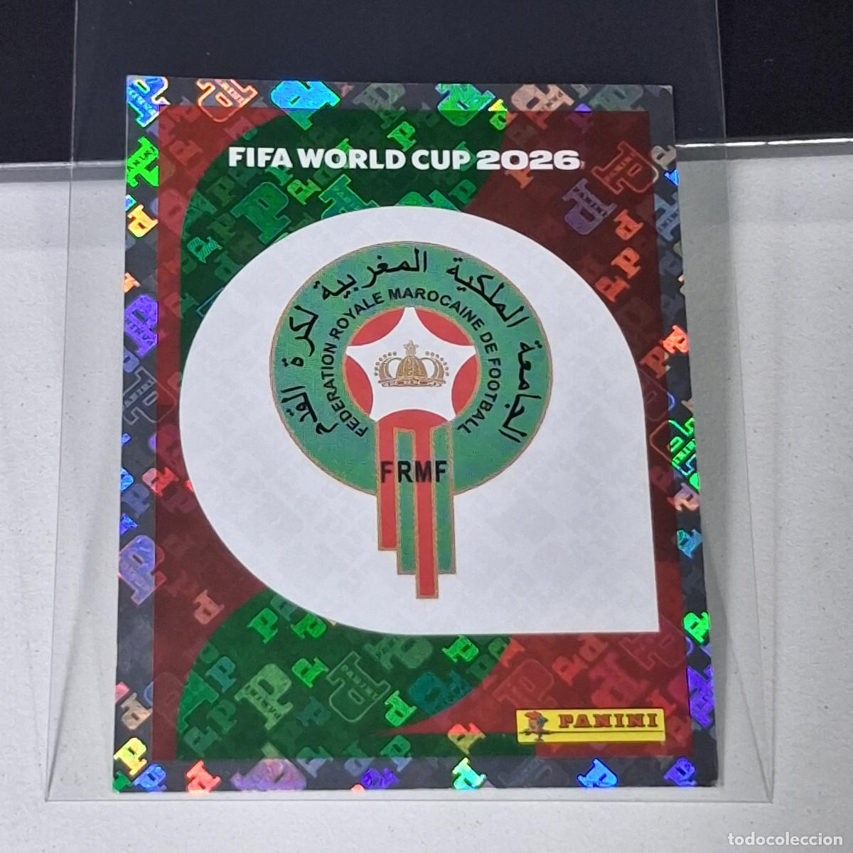 Figurine di Calcio: B39 MAR1 MAR 1 ESCUDO MARRUECOS MOROCCO MUNDIAL FIFA WORLD CUP 2026 STICKER PANINI
