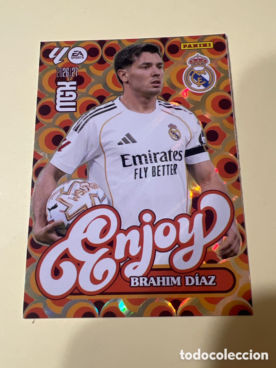 Cartes &agrave; collectionner de Football: C5510. 380 BRAHIM D&Iacute;AZ - REAL MADRID ENJOY POWER MEGACRACKS LIGA 2026 2027 26 27