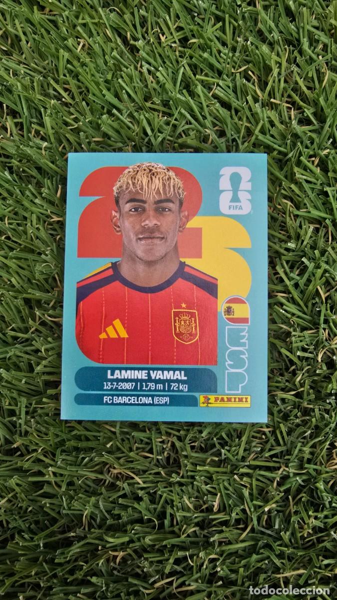 Football Stickers: Lamine Yamal 15 Espa&ntilde;a Mundial 2026 cromo sticker Panini