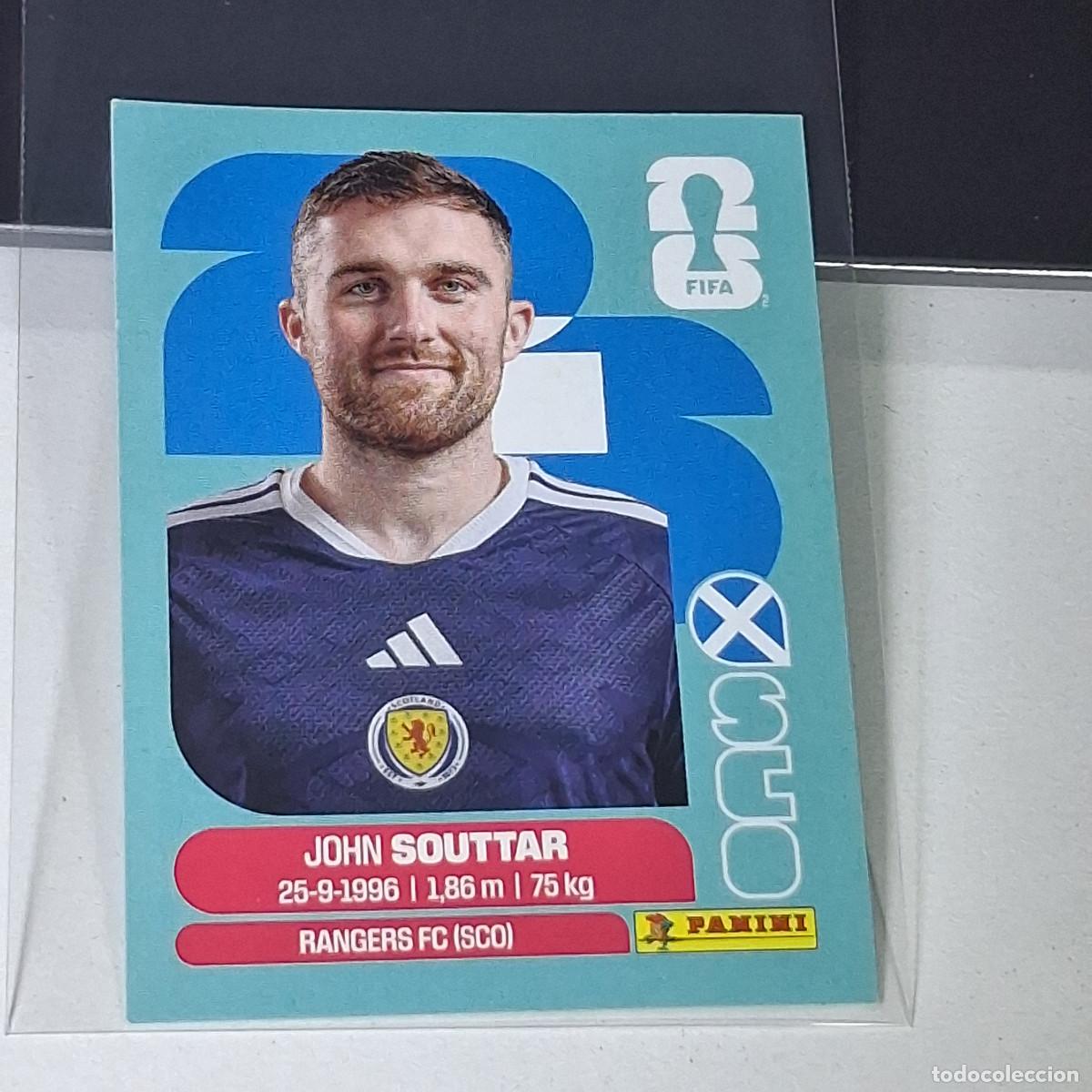 Football Stickers: B39 SCO8 JOHN SOUTTAR 8 ESCOCIA SCOTLAND SCO MUNDIAL FIFA WORLD CUP 2026 STICKER PANINI
