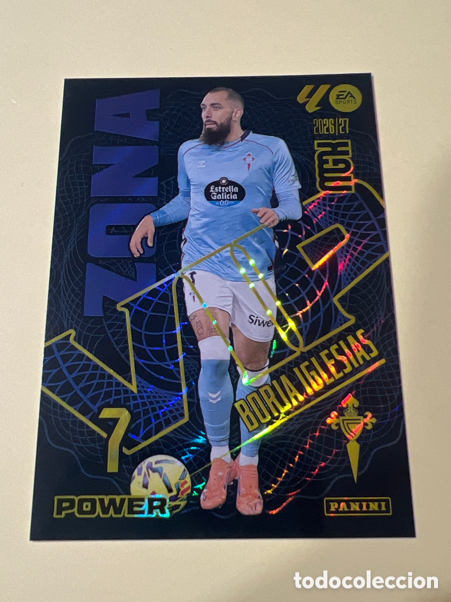 Cromos de f&uacute;tbol: C5513. 389 P 389P BORJA IGLESIAS CELTA ZONA VIP POWER MEGACRACKS LIGA 2026 2027 26 27