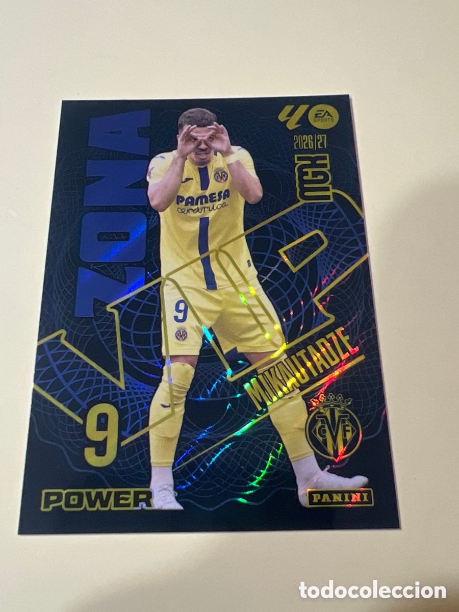 Cartes &agrave; collectionner de Football: C5514. 402 P 402P MIKAUTADZE VILLARREAL ZONA VIP POWER MEGACRACKS LIGA 2026 2027 26 27
