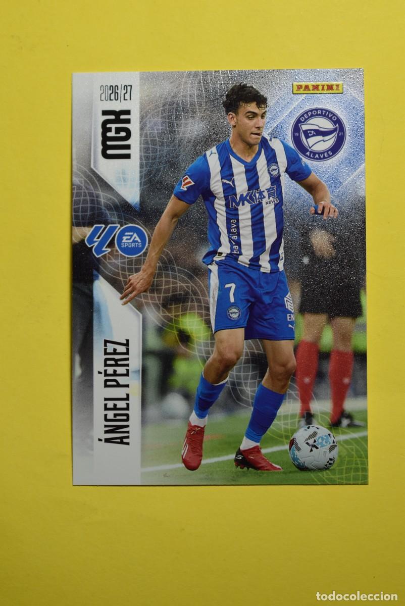 Cromos de f&uacute;tbol: Cromo La Liga. Megacracks. 2026 2027. 26 27. &Aacute;ngel P&eacute;rez. Alav&eacute;s. N. &ordm; 33. Panini