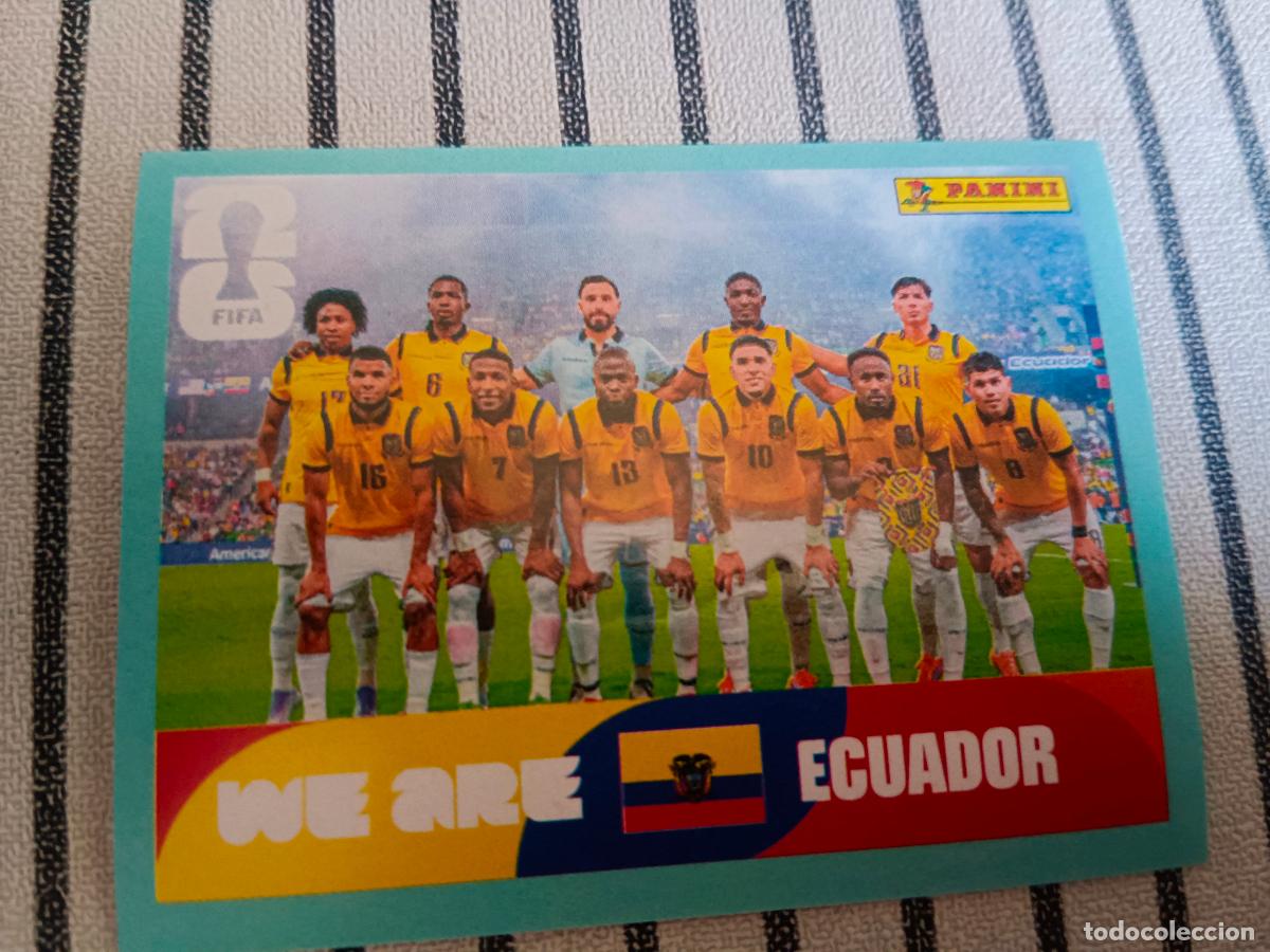 Cromos de f&uacute;tbol: MUNDIAL 2026 ESTADOS UNIDOS USA MEXICO MEJICO CANADA ECU 13 ECU13 ALINEACION ECUADOR FIFA
