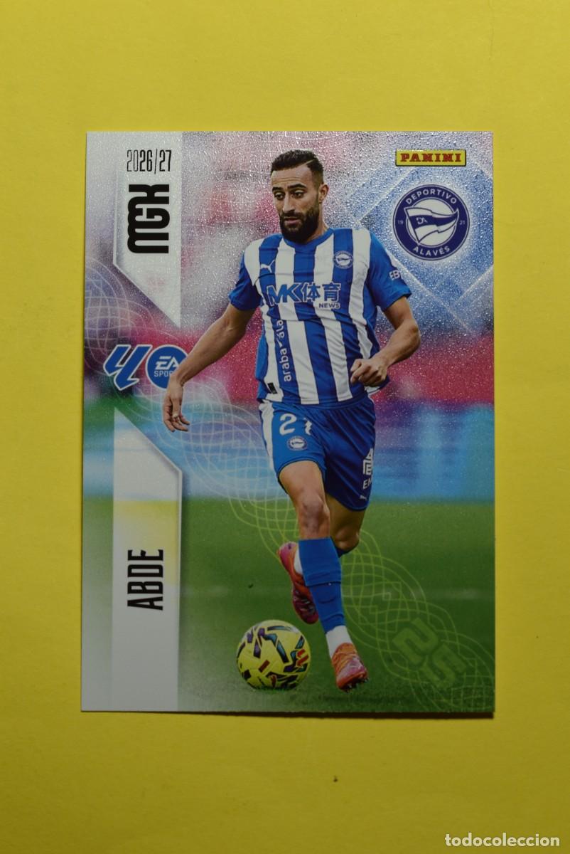 Cromos de f&uacute;tbol: Cromo La Liga. Megacracks. 2026 2027. 26 27. Abde. Alav&eacute;s. N. &ordm; 34. Panini