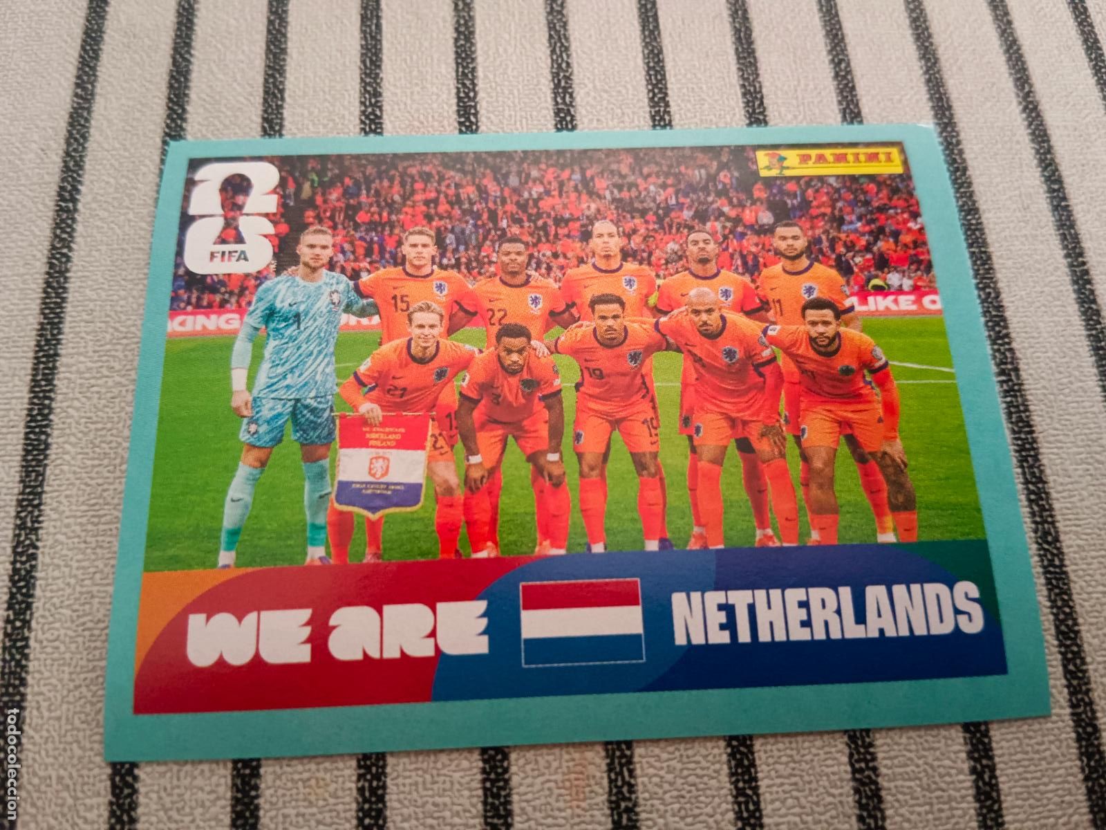 Cromos de f&uacute;tbol: MUNDIAL 2026 ESTADOS UNIDOS USA MEXICO MEJICO CANADA NED 13 NED13 ALINEACION HOLANDA FIFA