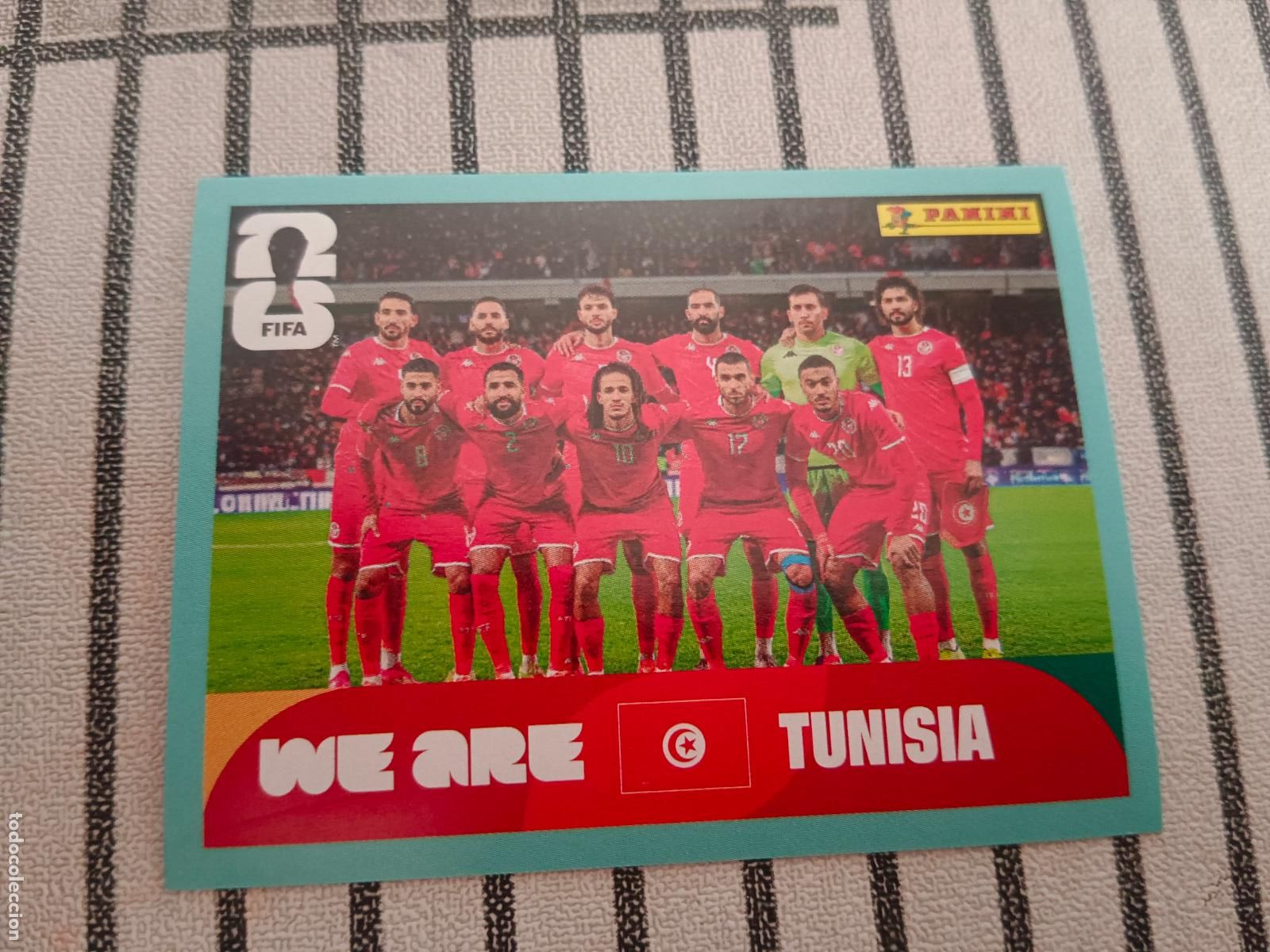 Cromos de f&uacute;tbol: MUNDIAL 2026 ESTADOS UNIDOS USA MEXICO MEJICO CANADA TUN 13 TUN13 ALINEACION TUNEZ FIFA