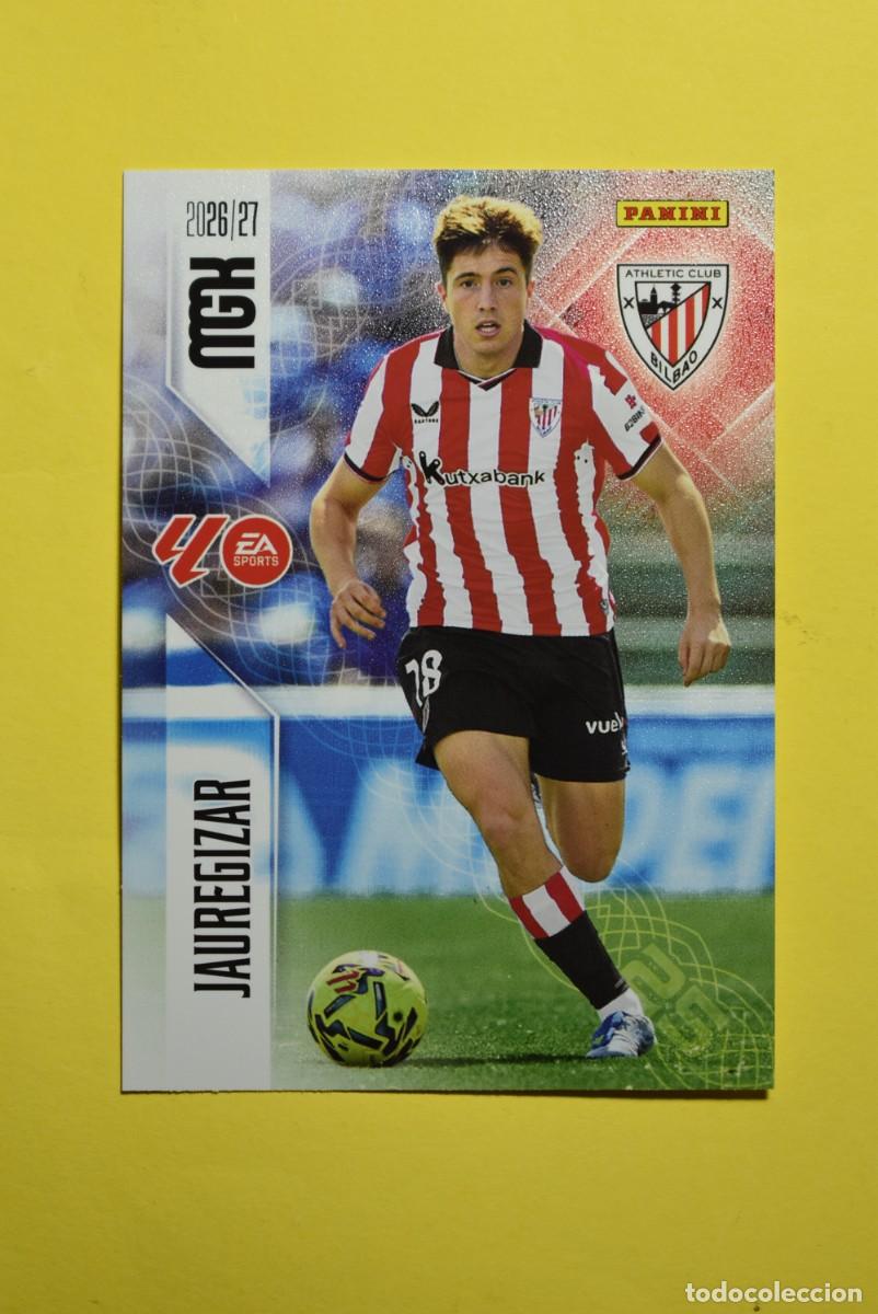 Cromos de f&uacute;tbol: Cromo La Liga. Megacracks. 2026 2027. 26 27. Jauregizar. Athletic Club Bilbao. N. &ordm; 46. Panini