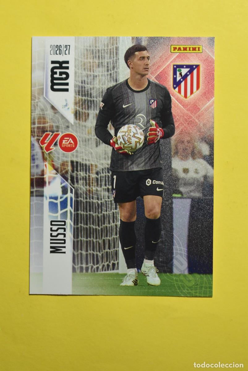 Fu&szlig;ball-Sticker: Cromo La Liga. Megacracks. 2026 2027. 26 27. Musso. Atl&eacute;tico de Madrid. N. &ordm; 57. Panini