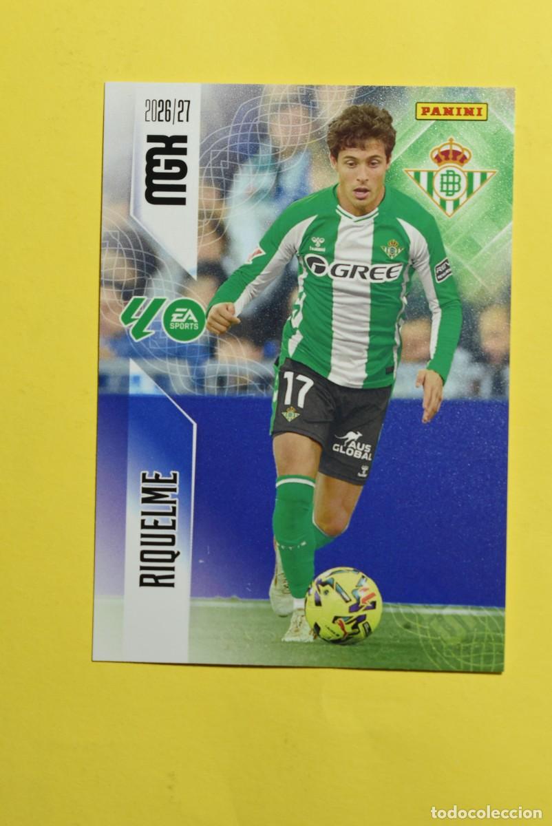 Cartes &agrave; collectionner de Football: Cromo La Liga. Megacracks. 2026 2027. 26 27. Riquelme. Betis. N. &ordm; 105. Panini