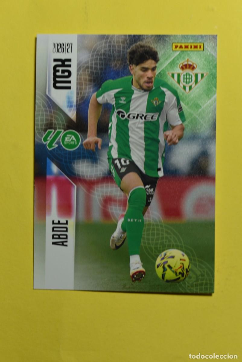 Cromos de f&uacute;tbol: Cromo La Liga. Megacracks. 2026 2027. 26 27. Abde. Betis. N. &ordm; 108. Panini