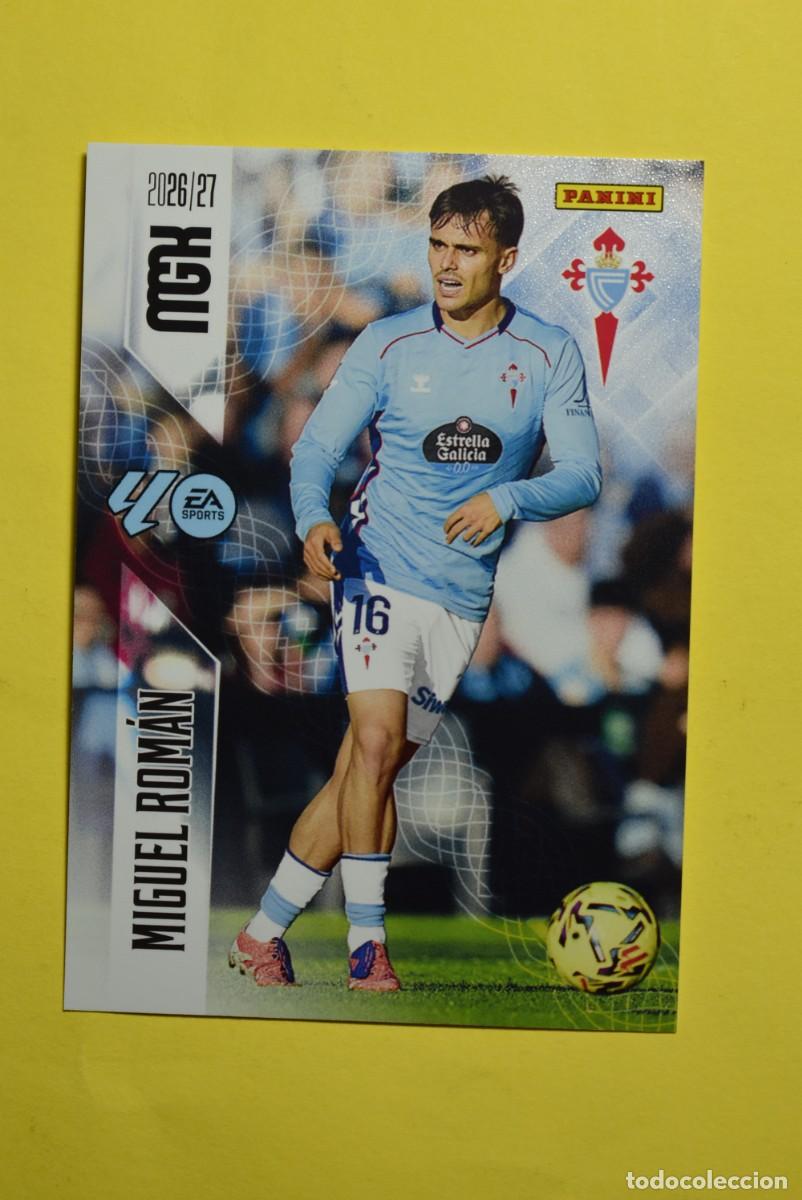 Football Stickers: Cromo La Liga. Megacracks. 2026 2027. 26 27. Miguel Rom&aacute;n. Celta de Vigo. N. &ordm; 119. Panini