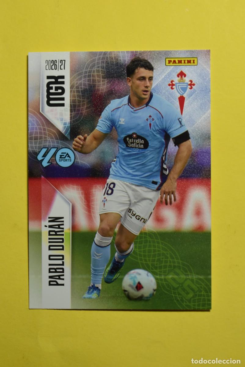 Football Stickers: Cromo La Liga. Megacracks. 2026 2027. 26 27. Pablo Dur&aacute;n. Celta de Vigo. N. &ordm; 123. Panini
