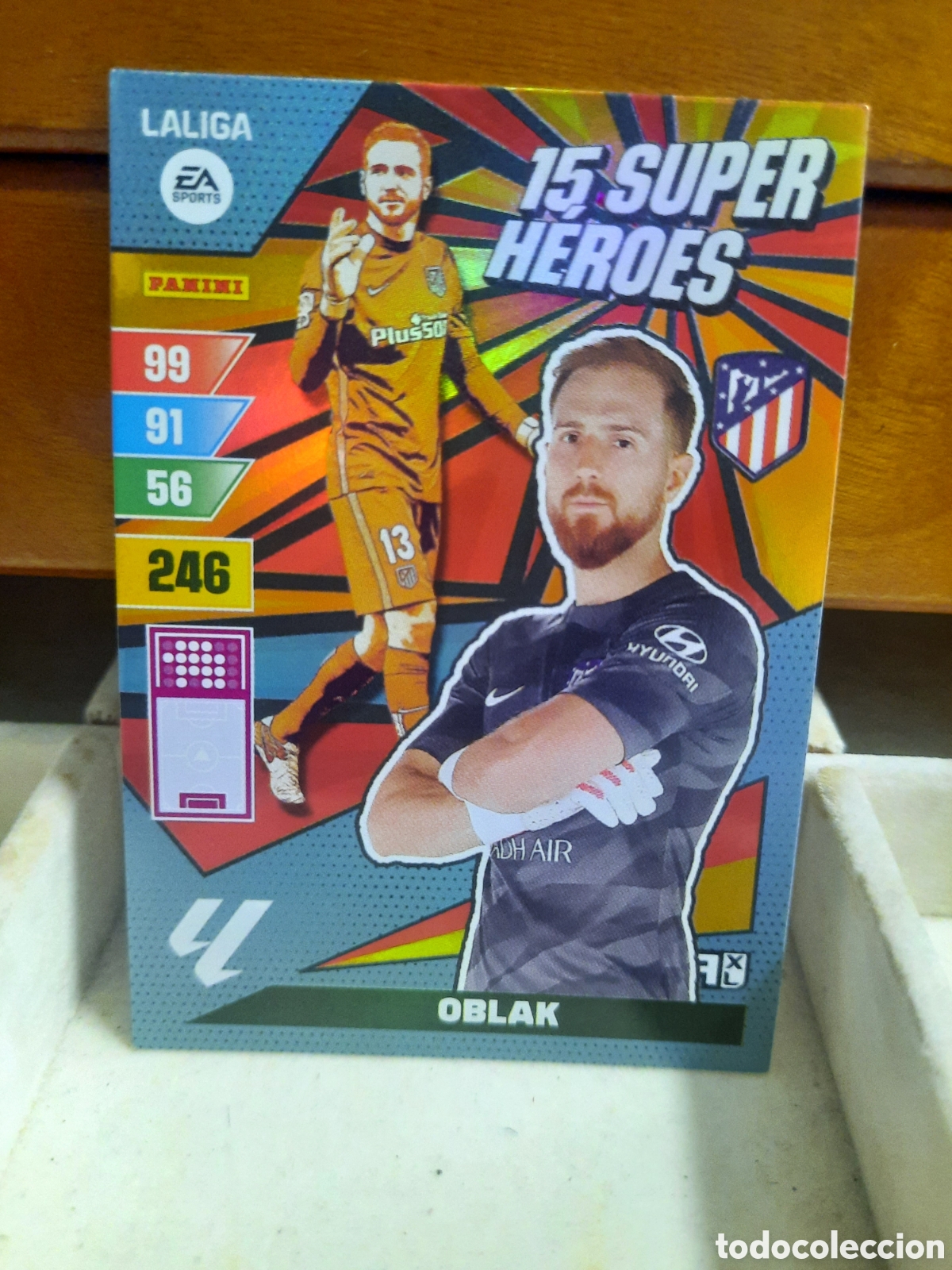 Football Stickers: 15 S&uacute;per H&eacute;roes OBLAK Adrenalyn XL 2023-24
