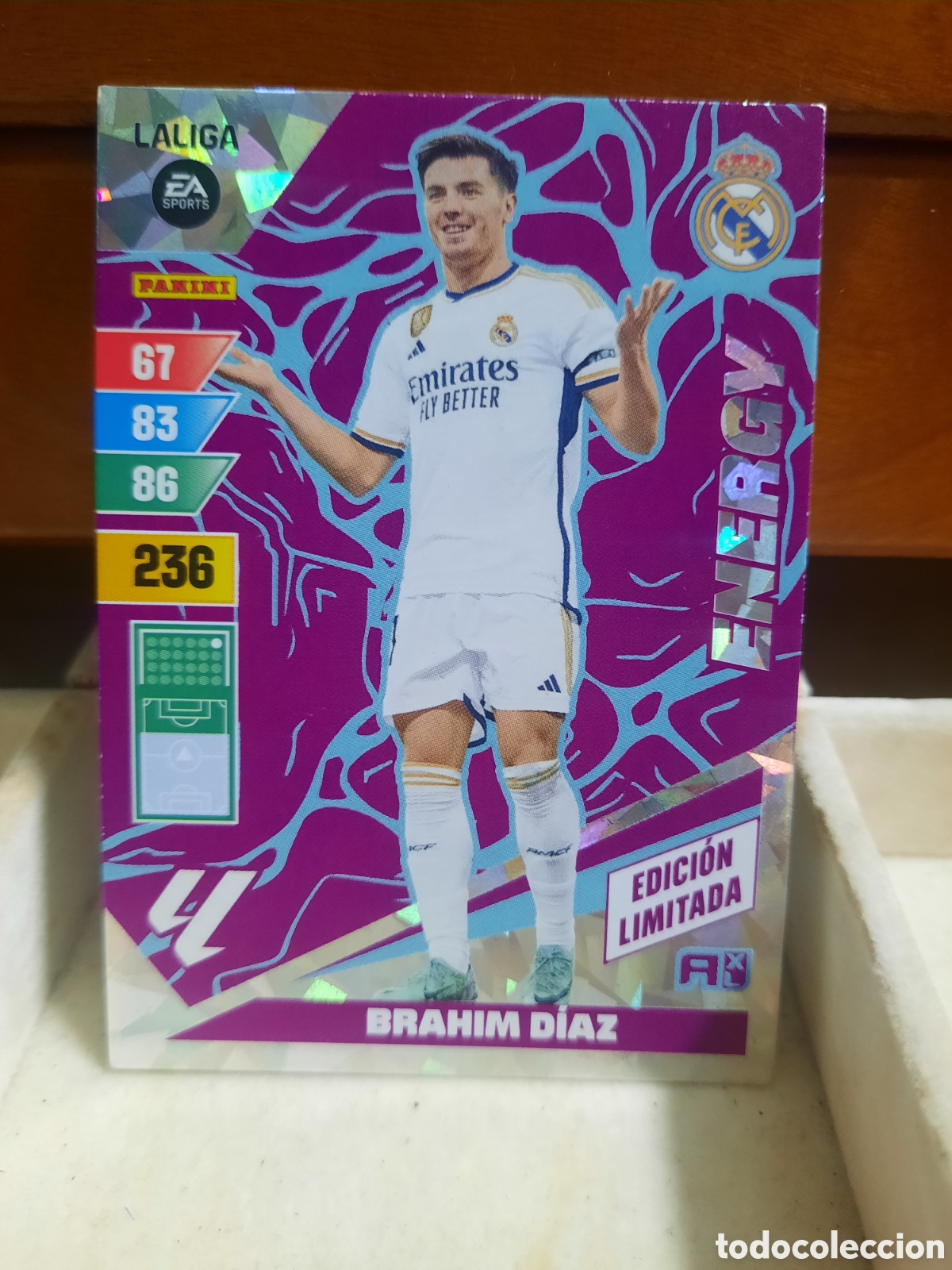 Cromos de f&uacute;tbol: BRAHIM D&Iacute;AZ Energy Edici&oacute;n Limitada Adrenalyn XL 2023-24