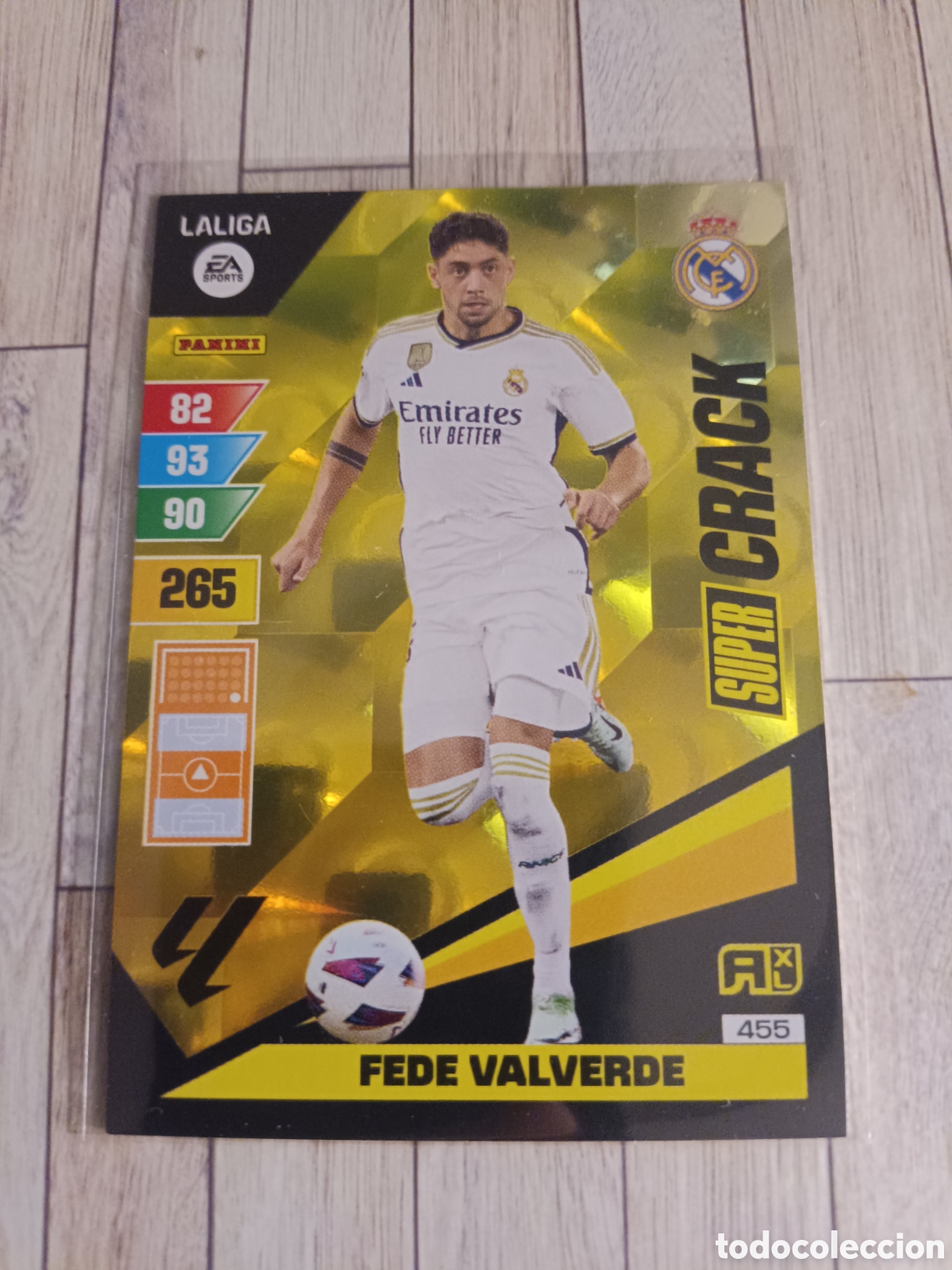 Cromos de f&uacute;tbol: 455 FEDE VALVERDE REAL MADRID SUPER CRACK ADRENALYN XL LIGA 2023 2024 PANINI 23 24