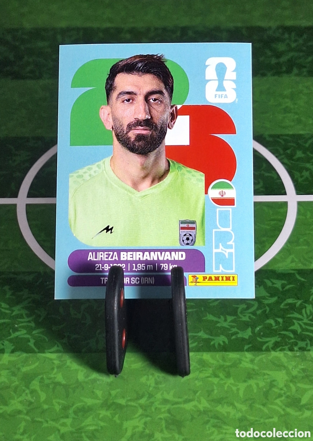 Cromos de f&uacute;tbol: ALIREZA BEIRANVAND #IRN 2 MUNDIAL 2026