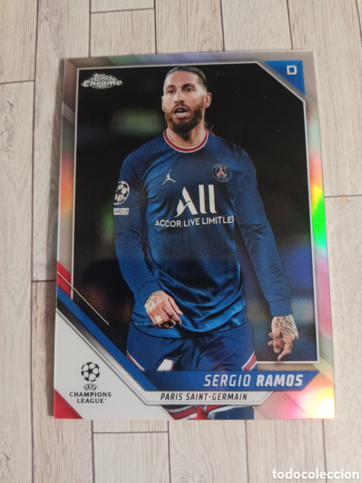 Cromos de f&uacute;tbol: 71 SERGIO RAMOS PARIS SAINT GERMAIN PSG TOPPS CHROME UEFA CHAMPIONS LEAGUE 2021 2022 TOPPS 21 22