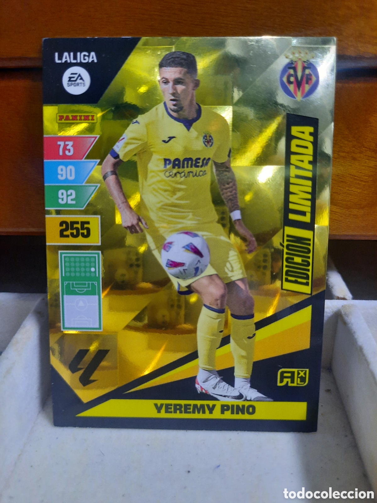 Cromos de f&uacute;tbol: YEREMY PINO Edici&oacute;n Limitada Adrenalyn XL 2023-24