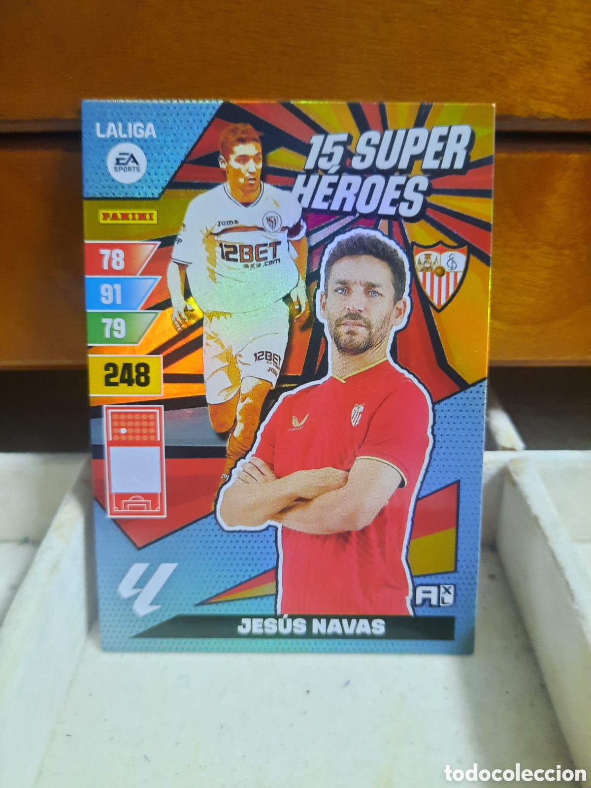 Figurine di Calcio: 15 SUPER H&Eacute;ROES Jes&uacute;s Navas Adrenalyn XL 2023-24