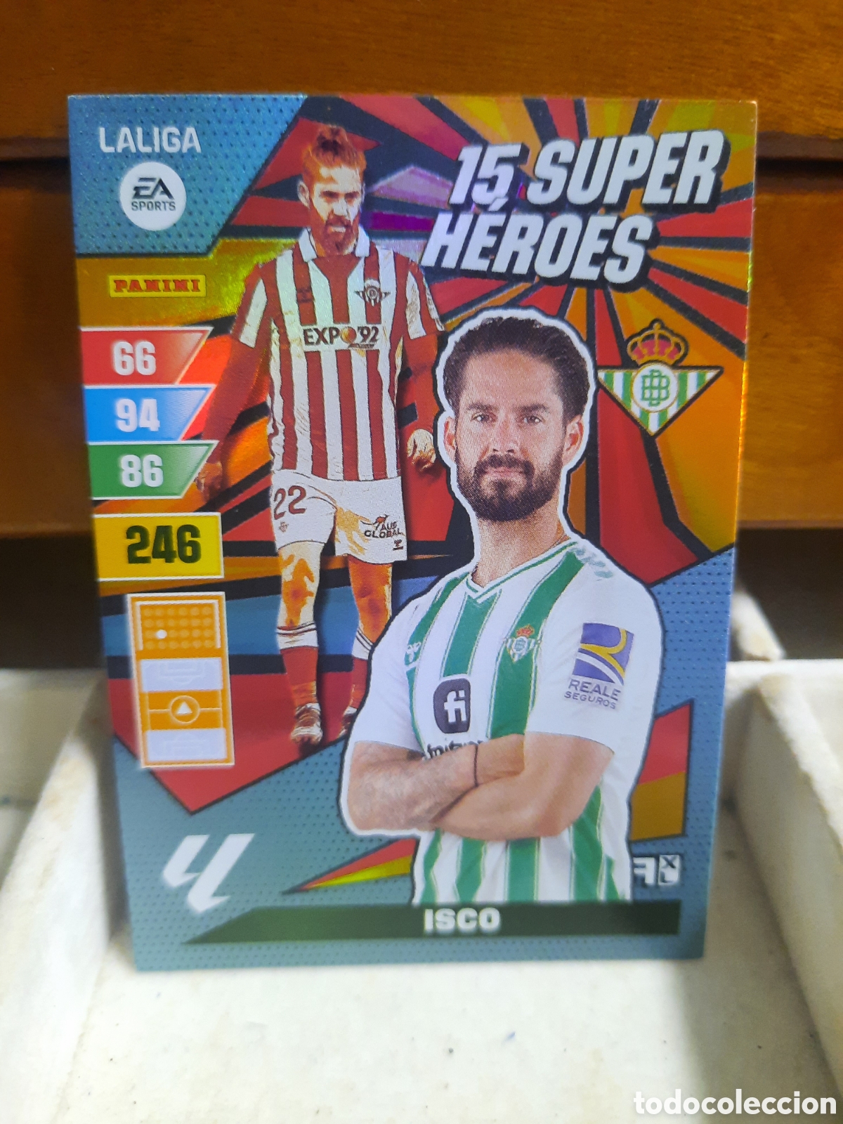 Cromos de f&uacute;tbol: ISCO 15 Super H&eacute;roes Adrenalyn XL 2023-24