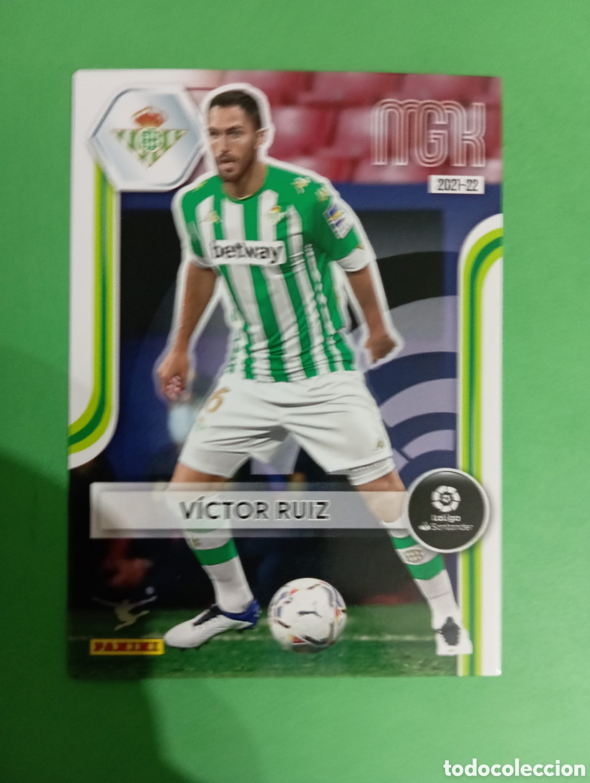 Cromos de f&uacute;tbol: V&iacute;ctor Ruiz Betis n&deg;78 / PANINI MEGACRACKS 2021/2022