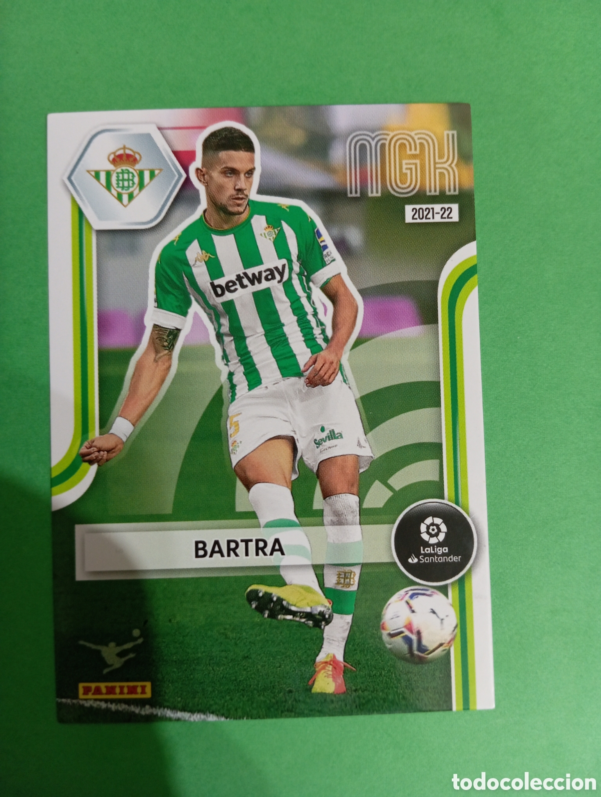 Cromos de f&uacute;tbol: Bartra Betis n&deg;79 / PANINI MEGACRACKS 2021/2022