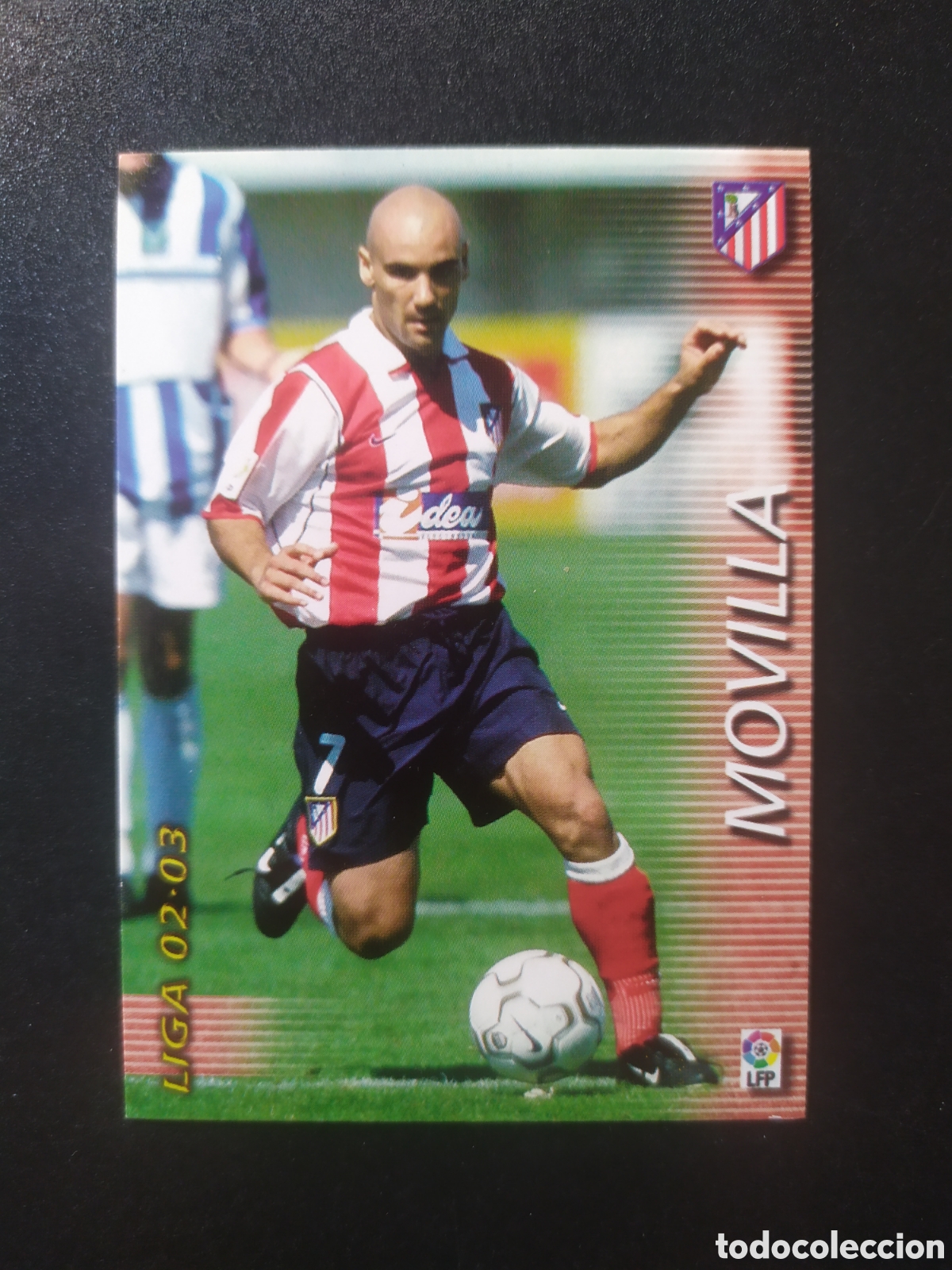 Football Stickers: Megafichas 2002 2003 02 03 panini Movilla n&ordm; 47 Atl&eacute;tico Madrid megacracks