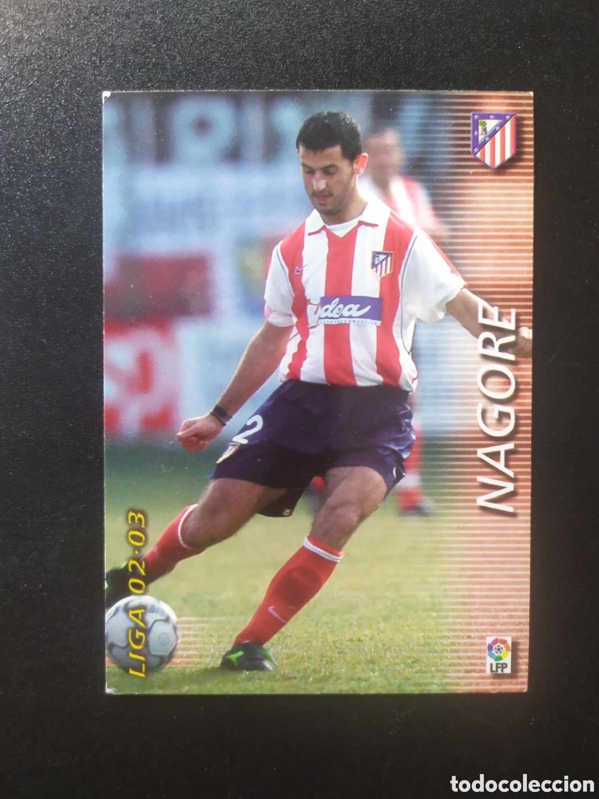 Football Stickers: Megafichas 2002 2003 02 03 panini Nagore n&ordm; 46 Atl&eacute;tico Madrid megacracks