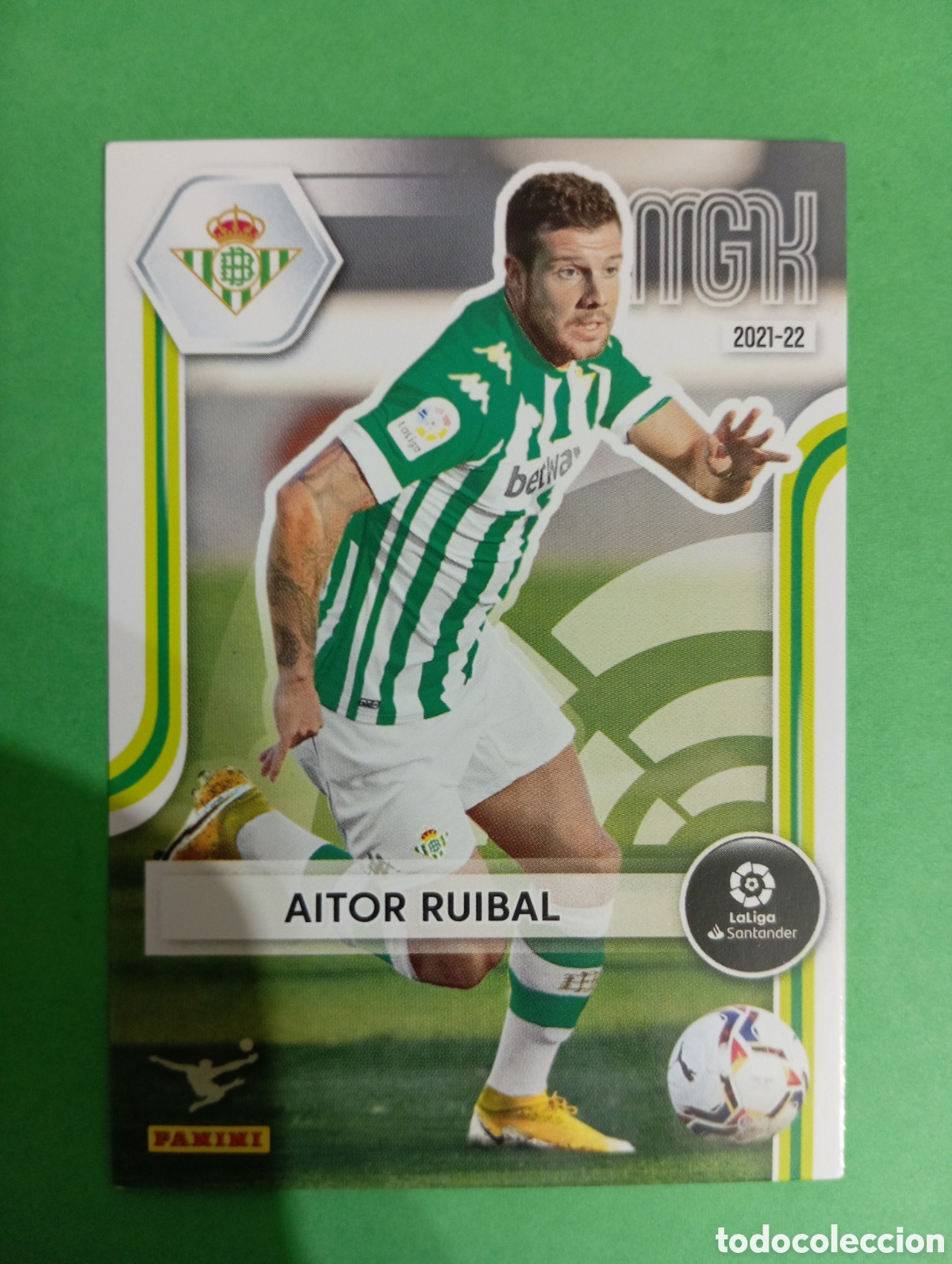 Cromos de f&uacute;tbol: Aitor Ruibal Betis n&deg;84 / PANINI MEGACRACKS 2021/2022