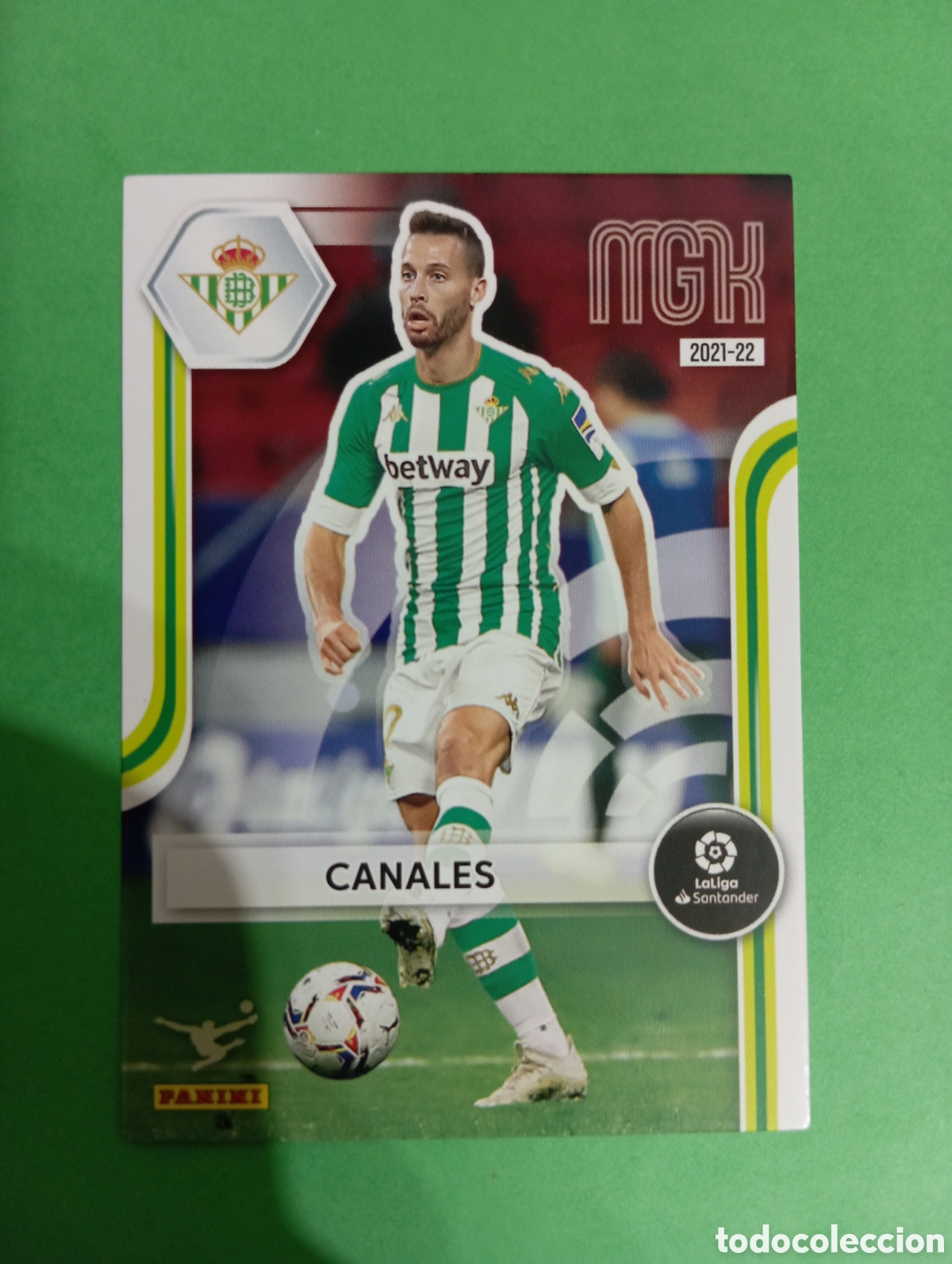 Cromos de f&uacute;tbol: Canales Betis n&deg;85 / PANINI MEGACRACKS 2021/2022