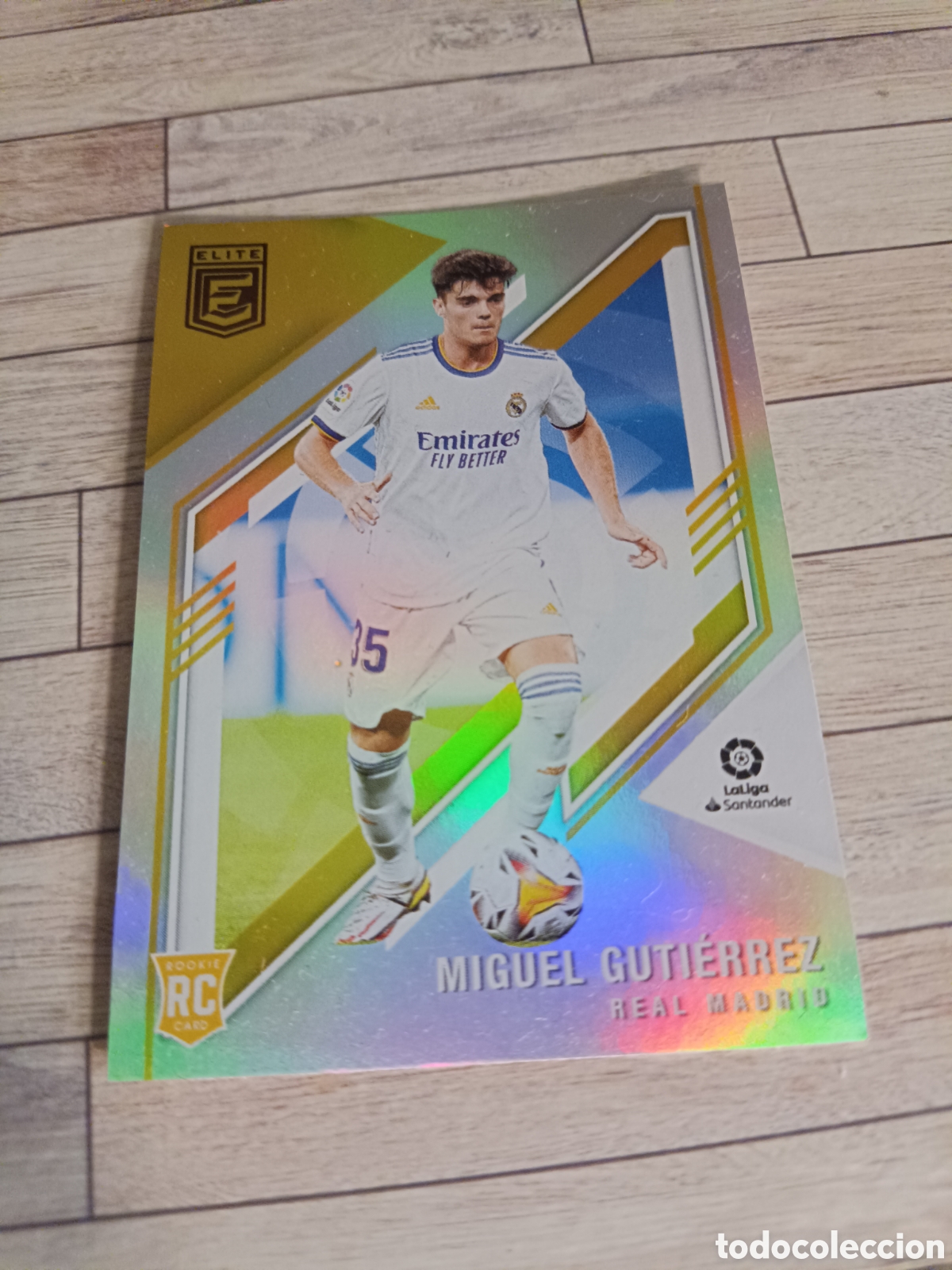 Cromos de f&uacute;tbol: 192 MIGUEL GUTI&Eacute;RREZ ROOKIE CARD RC REAL MADRID DONRUSS ELITE LIGA SANTANDER 2021 2022 PANINI 21 22