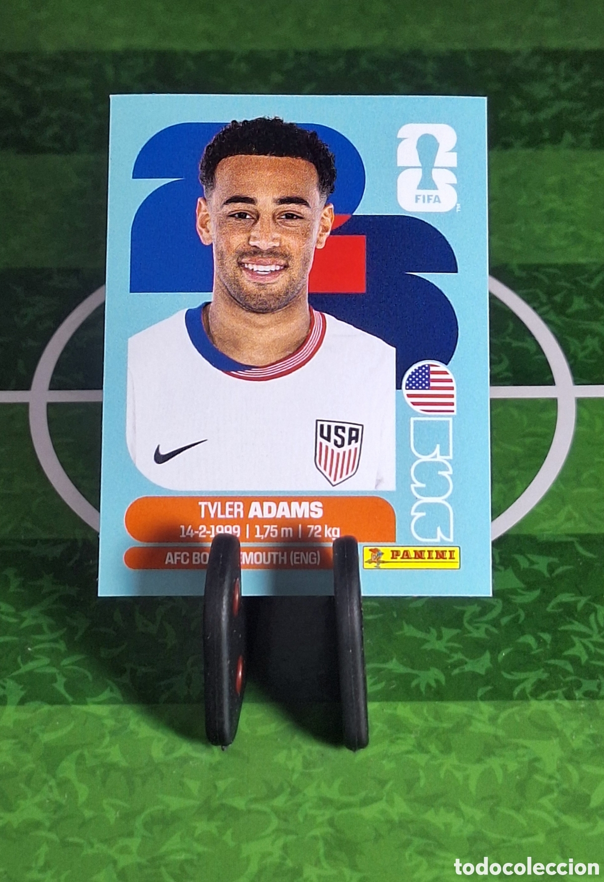 Cromos de f&uacute;tbol: TYLER ADAMS #USA 8 MUNDIAL 2026