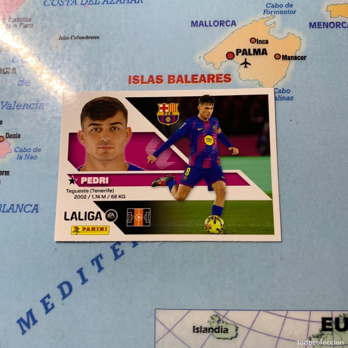 Cromos de f&uacute;tbol: Pedri n&uacute;mero 15 del Barcelona cromo liga este 26-27 2026-2027